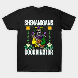 Shenanigans Coordinator - Joker Playing Guitar T-Shirt